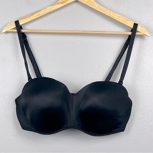 Soma black Stunning Starlet Strapless convertible strap bra, 36C.